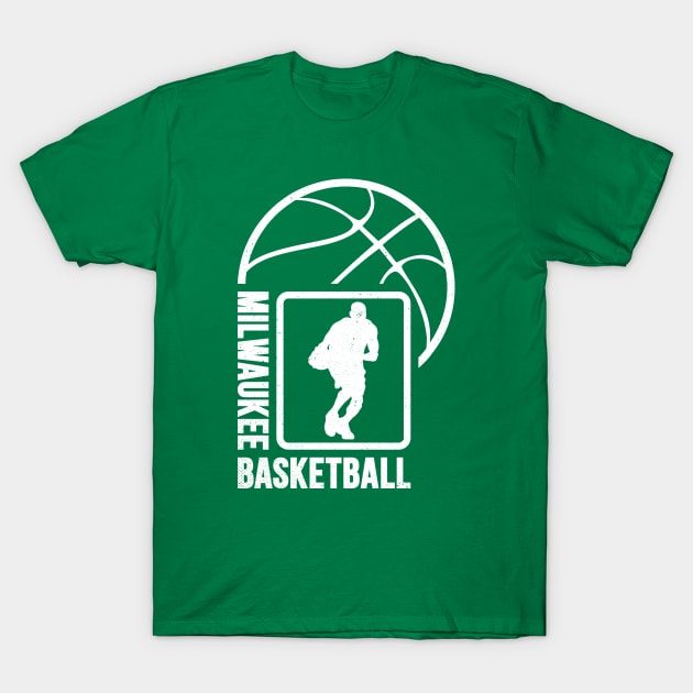 Milwaukee Basketball 02 T-Shirt by yasminkul